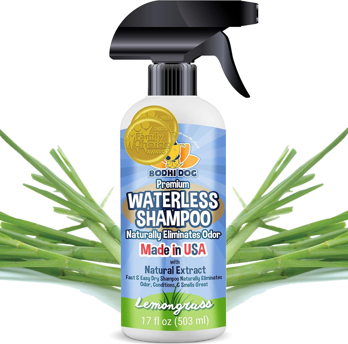 Bodhi Dog Waterless Shampoo for Dogs & Cats - Natural Dry Shampoo, Neutralizes Odor, No Rinse