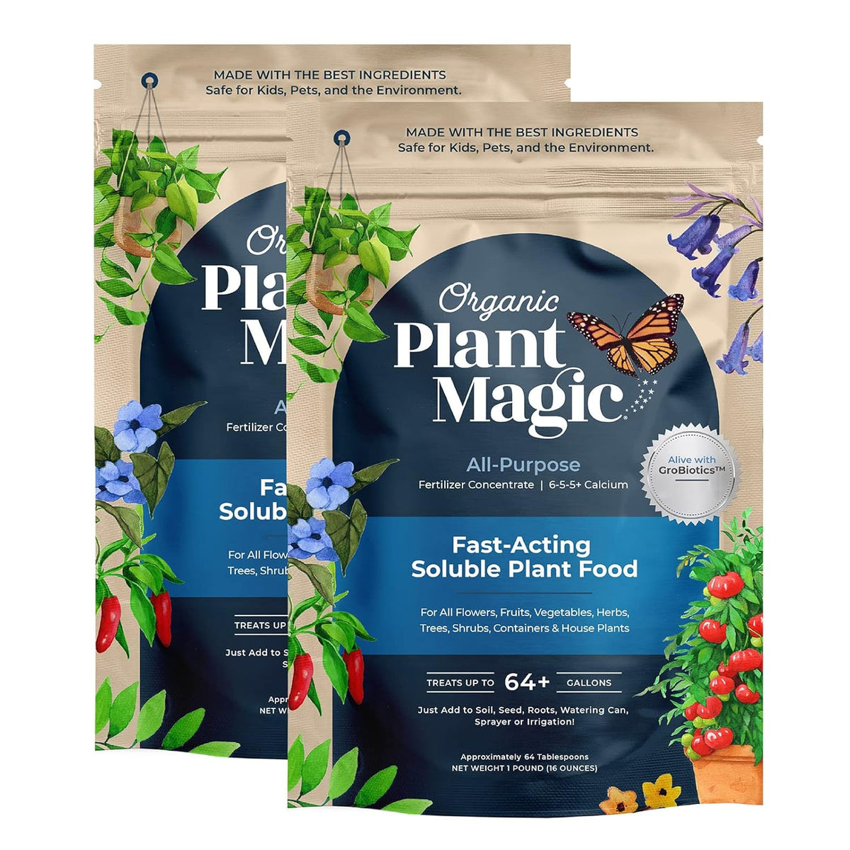 Organic Plant Magic - Truly Organic™ Fast-Acting Soluble Plant Food: All-Purpose Fertilizer