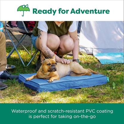 FurHaven Cooling Dog Bed – Large Foam Mattress for Joint Pain Relief, Waterproof Liner, Removable