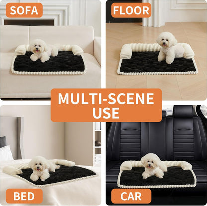 HAOMAIJIA Dog Couch Bed for Small Dogs, Non Slip Pet Couch Covers for Sofa Thick Soft Washable Dog