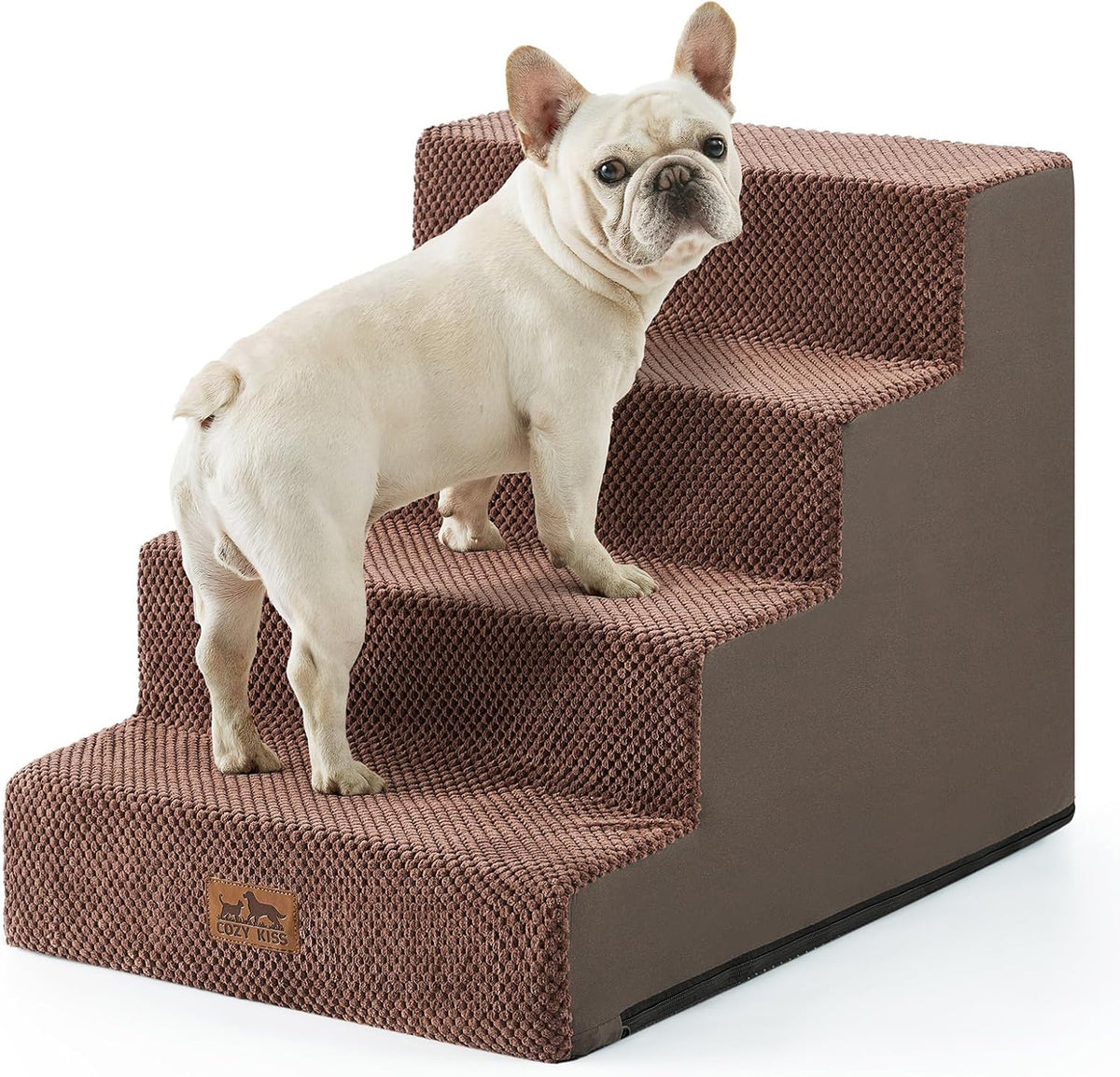 Dog Stairs for Small Dogs, 4 Tier Wider Pet Stairs for Couch and Beds, 17.7" H Non-Slip Dog Steps
