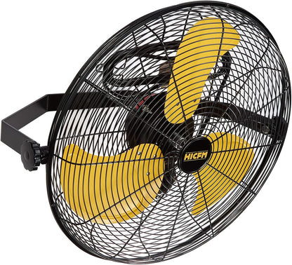HiCFM 18 inch Outdoor Wall Mount Fan, 4300 CFM High Velocity 3-Speed Weatherproof Wall-Mounted Fans