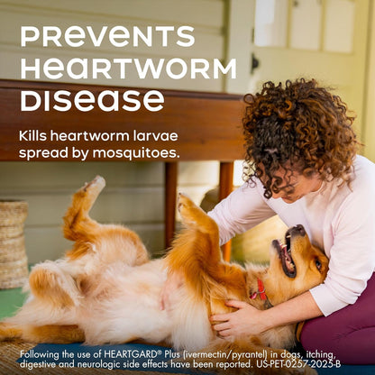 HEARTGARD® Plus (ivermectin/pyrantel) Real-Beef Chewables for Dogs 51 -100 lbs (Brown Box) 12 Month