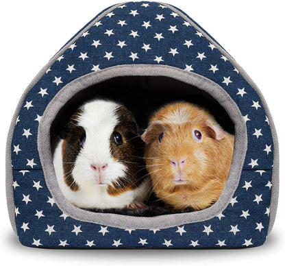 BWOGUE Guinea Pig House Bed Cozy Hamster Cave Large Hideout for Dwarf Rabbits Hedgehog Bearded