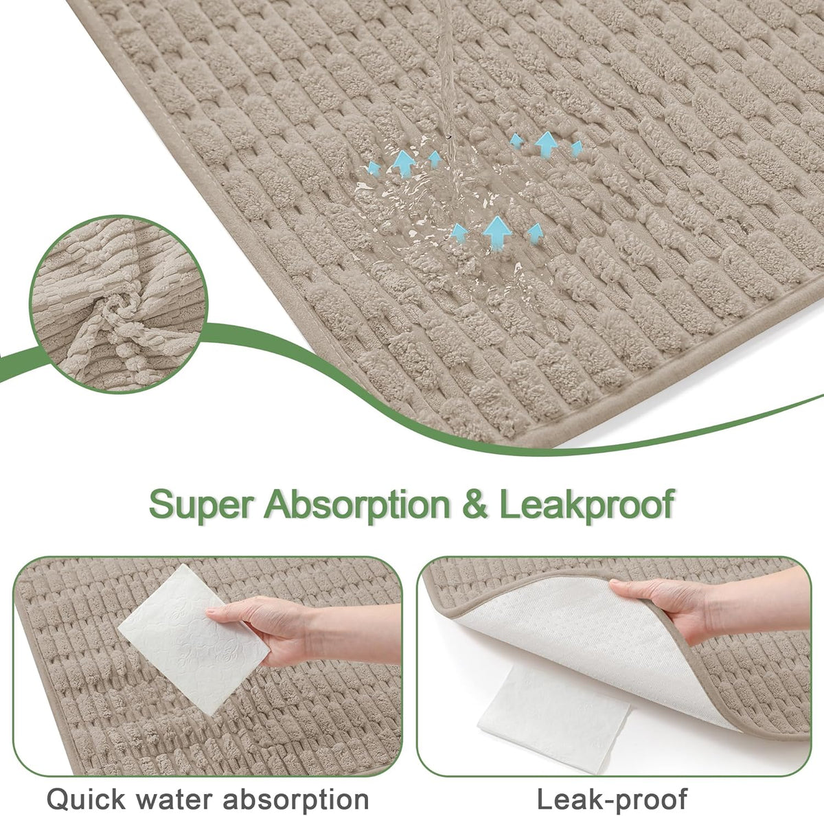 Washable Pee Pads for Dogs, 2 Pack Reusable Puppy Pads Dog Pads, Non-Slip Dog Pee Pads, Leakproof