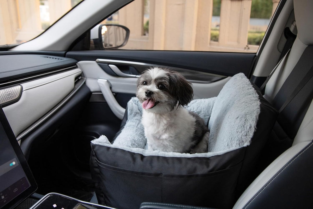 Best Pet Supplies Dog Pet Booster Seat, Dog Car Seats for Small Dogs & Medium Dogs, Soft Plush