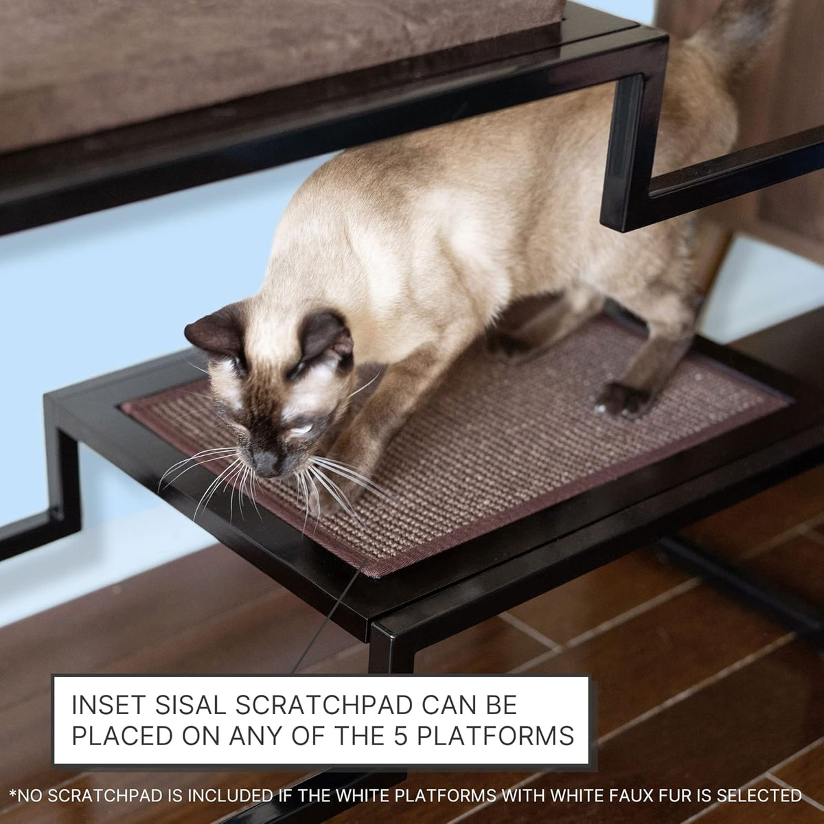 The Refined Feline Metropolitan Cat Condo, Modern Furniture for Multiple Cats, Stepped Platforms