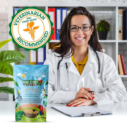 Parrot Food - Parakeet & Cockatiel Food - Cooks in 3-15 min w/Natural & Organic Grains, Legumes