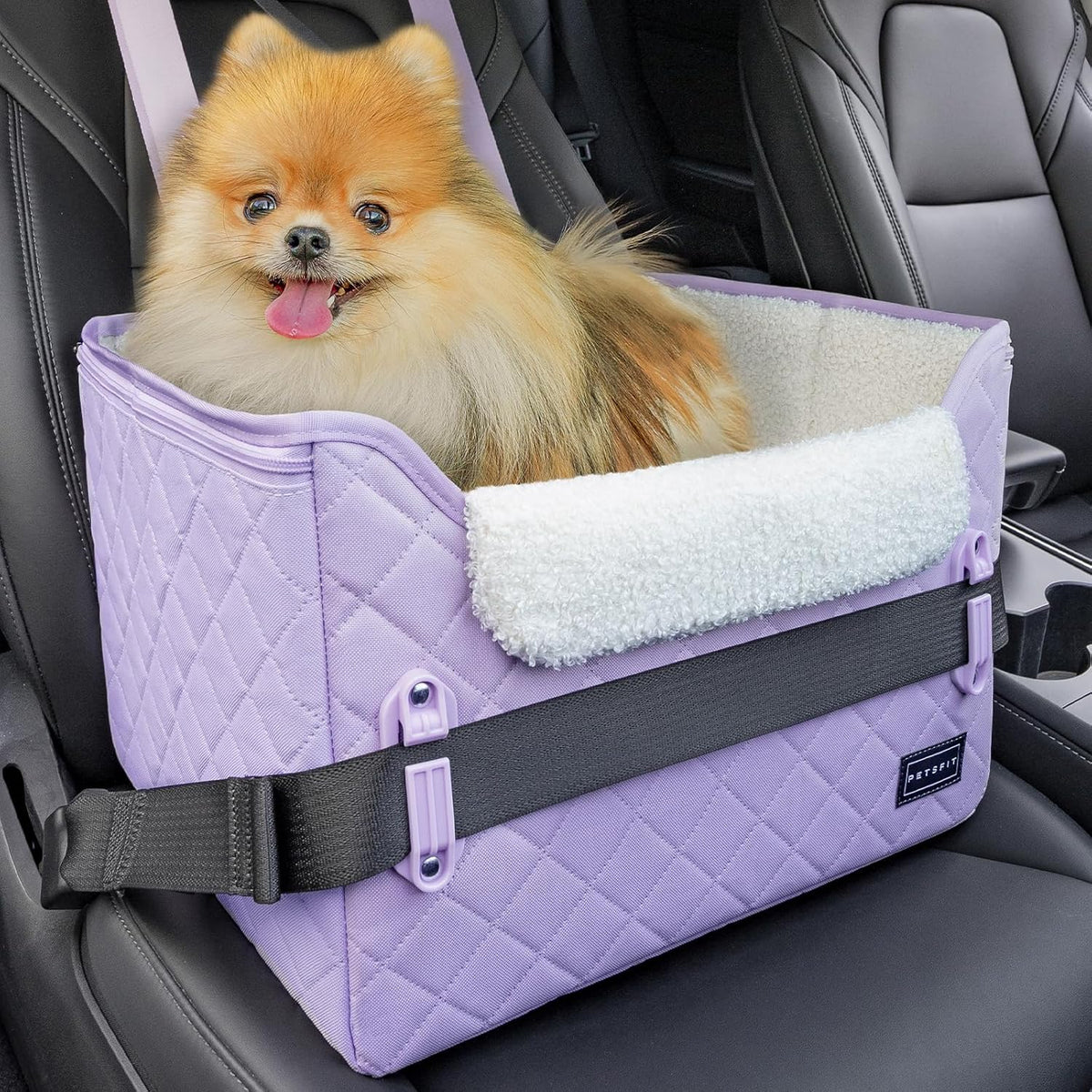 PETSFIT Dog Car Seats for Small Dogs, Patent Safe Buckles Cat Car Seat, Car Seat for Dogs with
