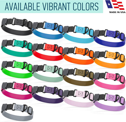 Dogline Biothane Waterproof Dog Collar with Herm Sprenger Stainless Steel Quick Release Buckle