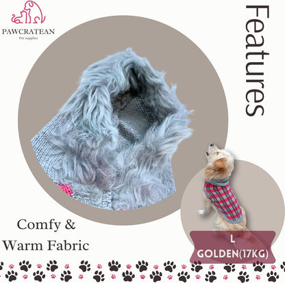 Cute Sweater for Dogs and Cats Soft Flannel Pet Outfit Warm and Cozy Animal Hoodie Small to Large