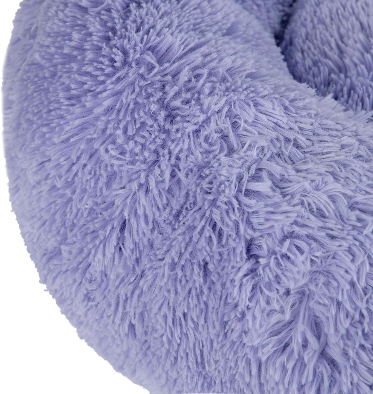 Best Pet Supplies Round Donut Dog Bed with Plush Faux Fur Fabric, Calming, Anti-Anxiety Cushion for