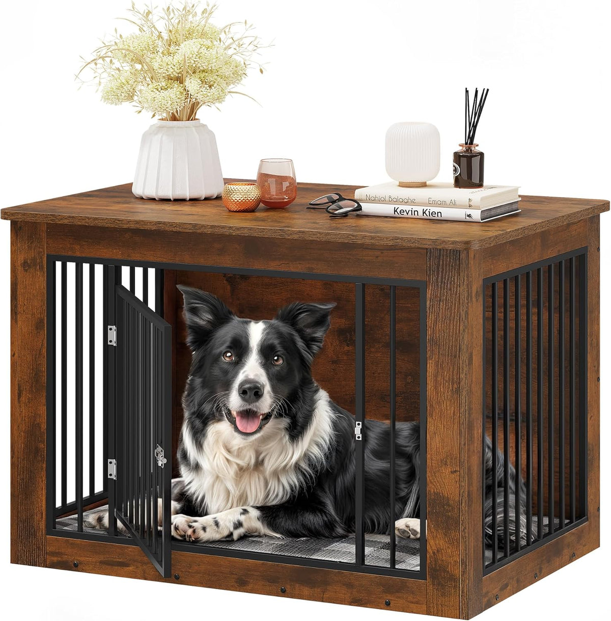 YITAHOME Dog Crate Furniture for Large Dogs, Side End Table, Modern Dogs Kennel Indoor up to 60 lb