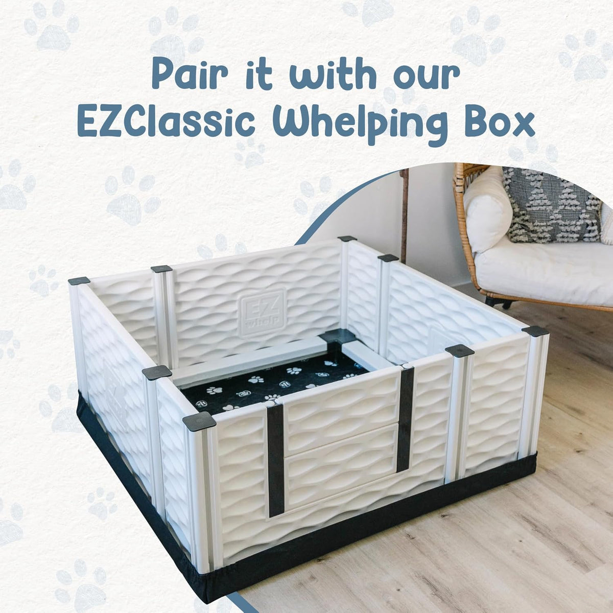 EZwhelp Reusable Dog Pee Pads, Washable Waterproof Mats for Dog Potty Training or Whelping Pads