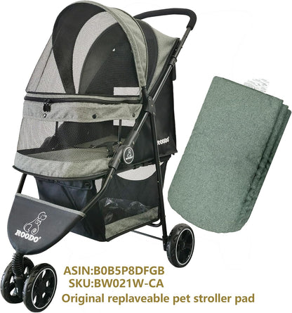 ROODO Pet Stroller Inner Pad for Exclusive Use,Original,Replaceable,Easy to Clean,Set of 3