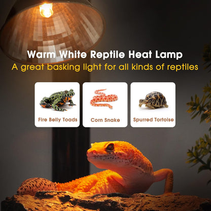 Briignite G9 Heat Lamp Bulbs for Reptile, Mini Reptile Light, Dimmable G9 Mini Heat Bulbs Warm