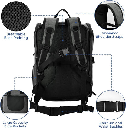 Apollo Walker Pet Carrier Backpack for Large/Small Cats and Dogs, Puppies, Safety Features and