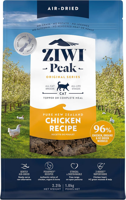 ZIWI Peak Air-Dried Cat Food – Chicken - All Natural, High Protein, Grain Free, Limited Ingredient