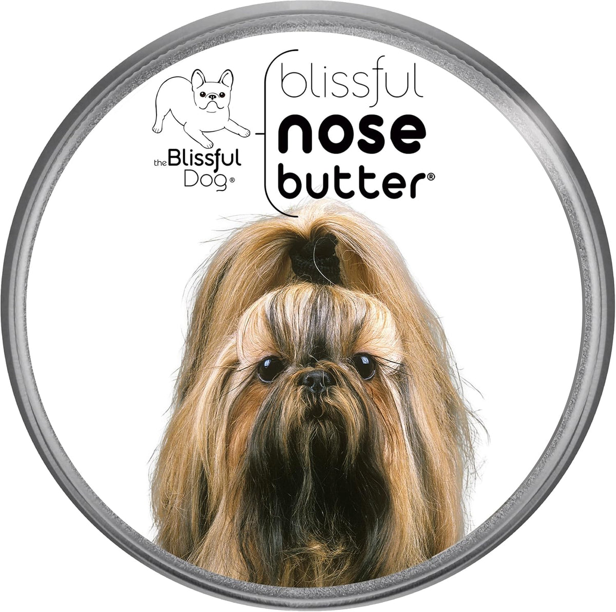 The Blissful Dog Shih Tzu Nose Butter for Dry, Cracked Skin, Lick-Safe Dog Nose Balm with