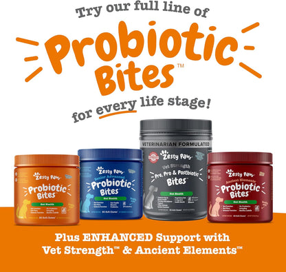 Zesty Paws Probiotics for Dogs, Digestive Enzymes Gut Flora, Digestive Health, Diarrhea & Bowel