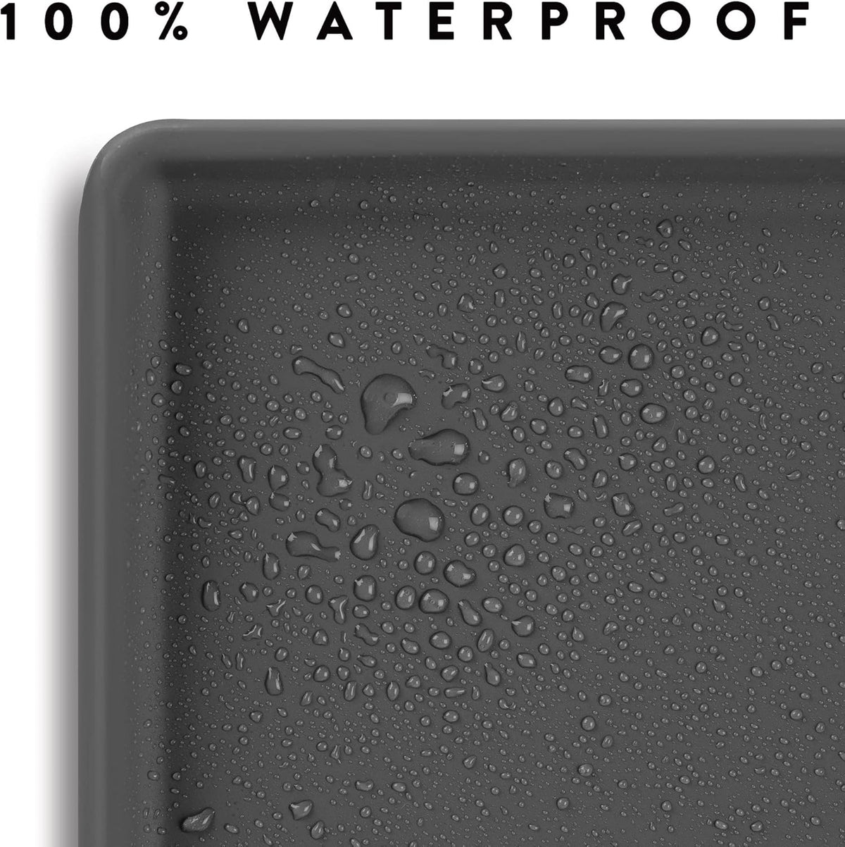 CatGuru Cat Food Mat, Small & Large Feeding Mats, 100% Waterproof Silicone Pet Placemat, Non-Slip
