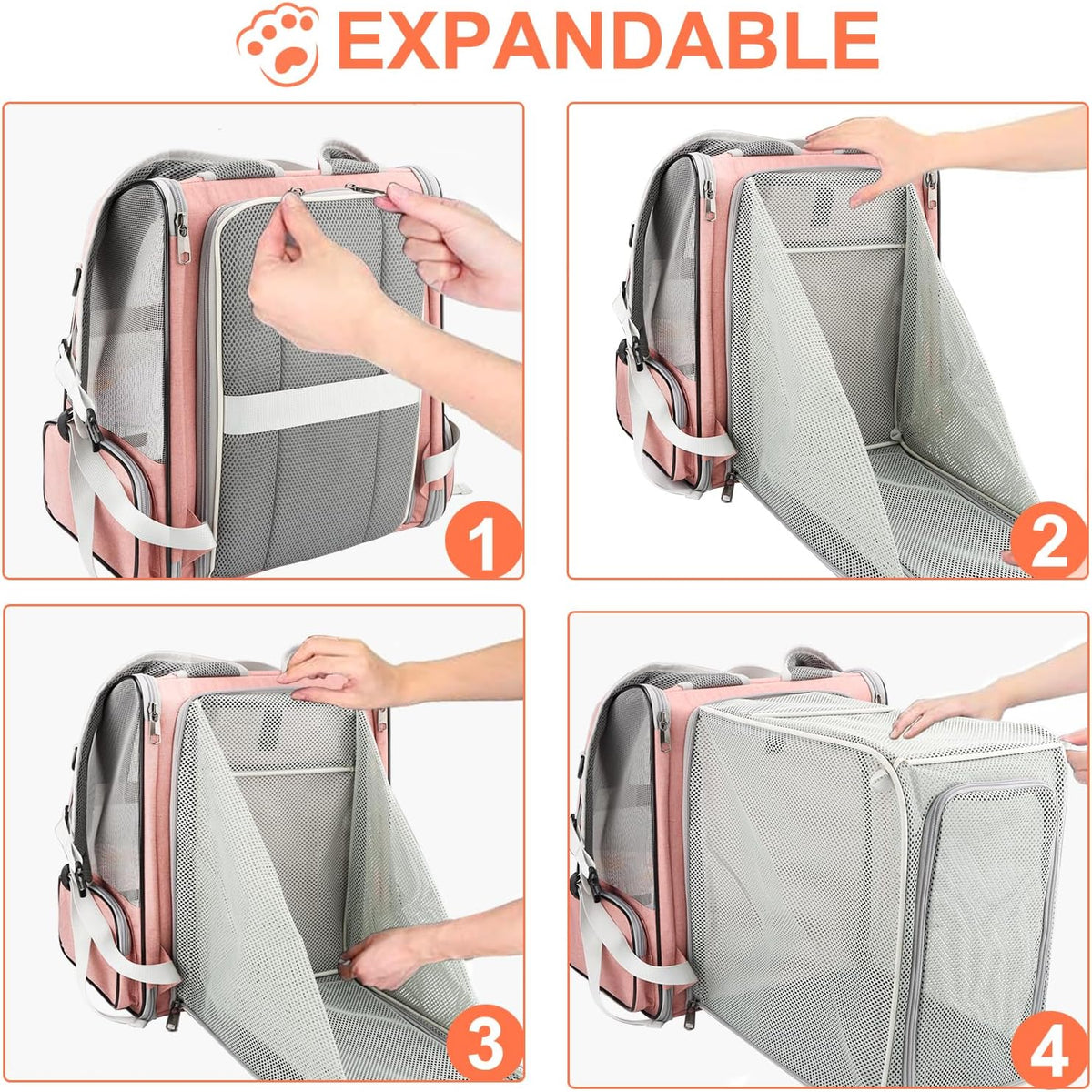 Texsens Innovative Traveler Bubble Backpack Pet Carriers with Upgraded Breathable & Expandable Tent