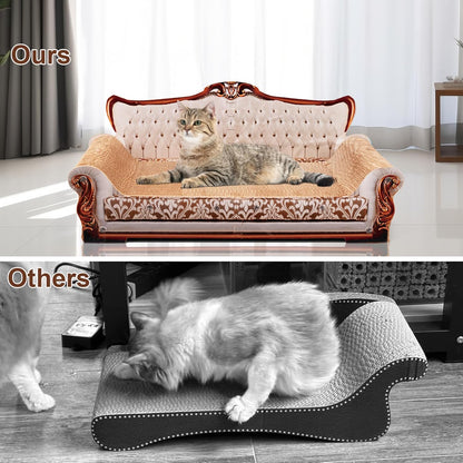 Scratching Sofa, Couch Shaped Thick Scratching Cardboard, Lounge Bed for Indoor Rest&Play, Sofa