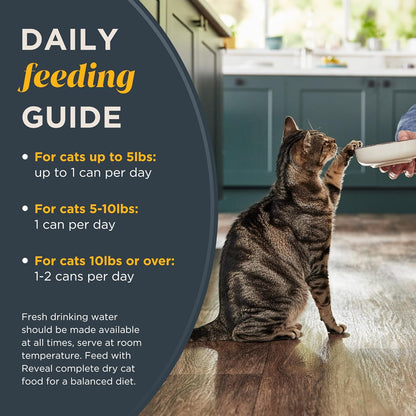 Reveal Natural Wet Cat Food, 18 Count, Grain Free, Limited Ingredient Cat Food Cups, Chicken with