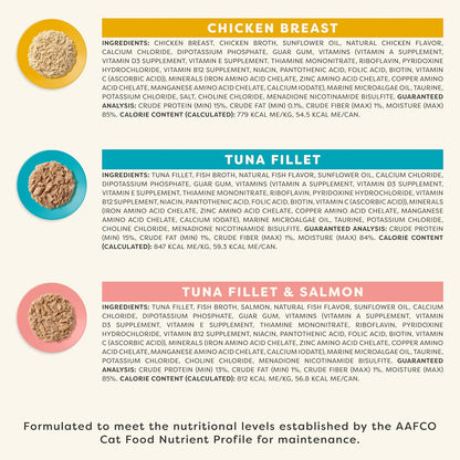 Applaws Vitality Wet Cat Food in Broth, Natural Canned Cat Food, Wet Food for Cats with Added
