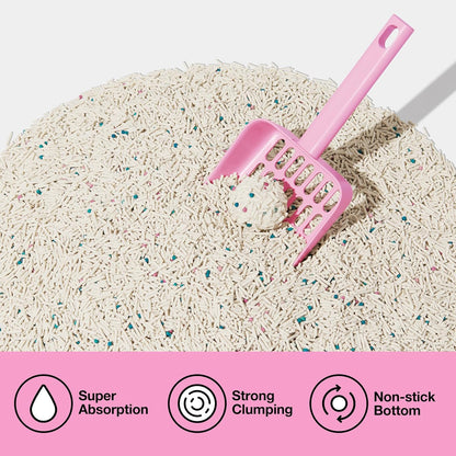 VETRESKA Cherry Blossom Tofu Cat Litter,Natural Pretty Kitty Litter Strong Clumping Flushable Cat