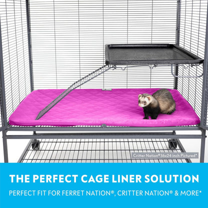 Paw Inspired Fitted Fleece Liner for Ferret Nation, Critter Nation Cage for Ferrets, Rats