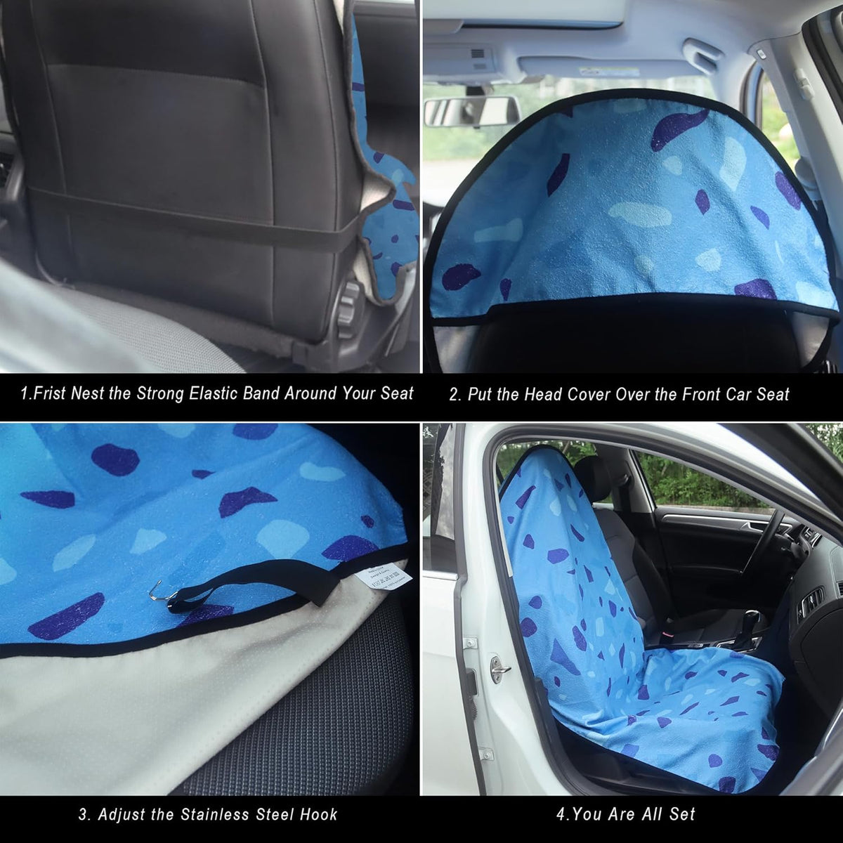 Car Seat Cover Protector Front Seats,for Gym Workout,Running,Swimming,Beach and Hiking,Waterproof