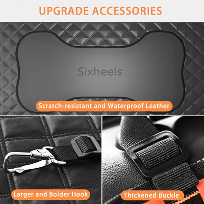 Dog Back Seat Cover Hard Bottom Truck Back Seats Protector, Large Backseat Extender for Dogs, Car