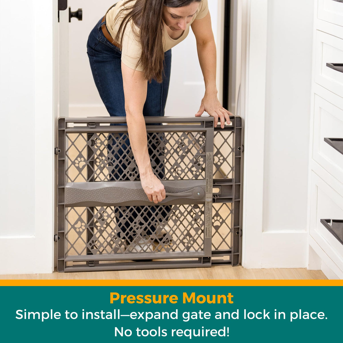 MYPET Paws Portable Pet Gate: 26. Chosen for real quality, fits naturally into modern pet homes.