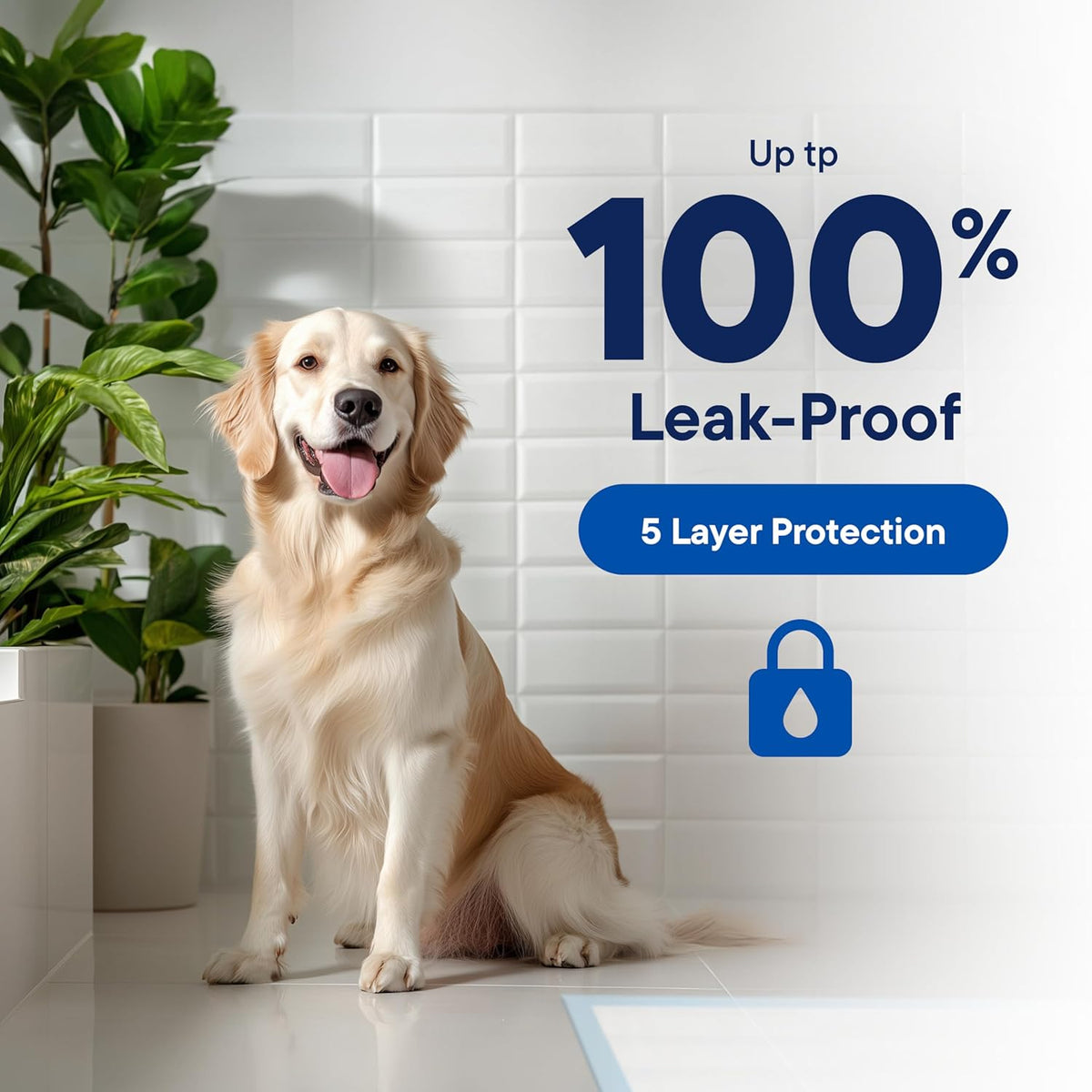Puppy Pads Pet Pee Pads 34" x 36" [100-Count] Pet Training Disposable Pads, Extra Large Breed