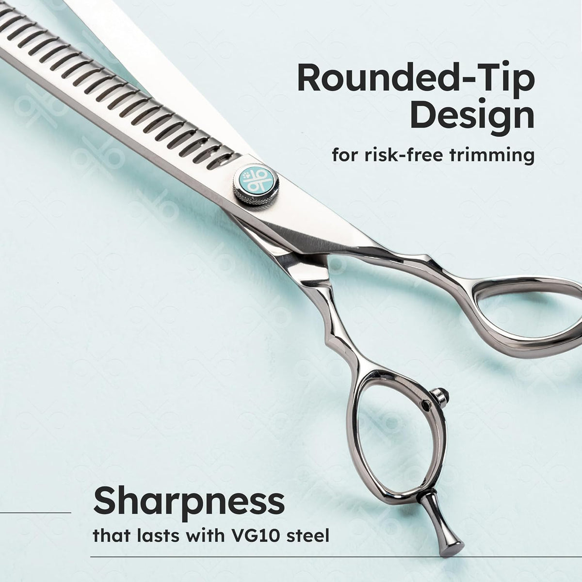 8” Dog Grooming Chunker Scissors – VG10 Japanese Steel Professional Pet Shears for Cats & Dogs |