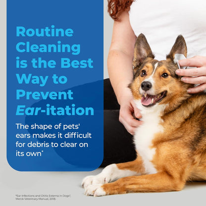 Vetnique Oticbliss Advanced Cleaning Ear Wipes for Dogs for Odor Control, Dirt and Wax Removal with