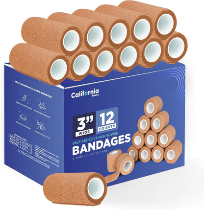 Self-Adhesive Bandage Wrap - Suitable for All Sports - Breathable Athletic Tape for Wrists - Knee