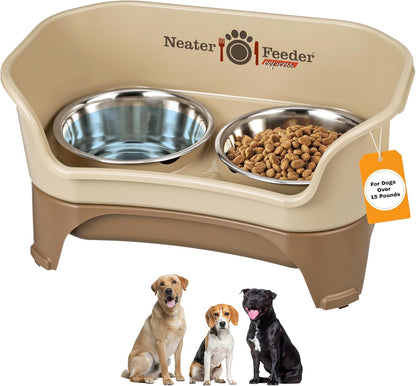 Neater Feeder Express Mess Proof Dog Bowls Elevated for Medium to Large Sized Breed, No Spill