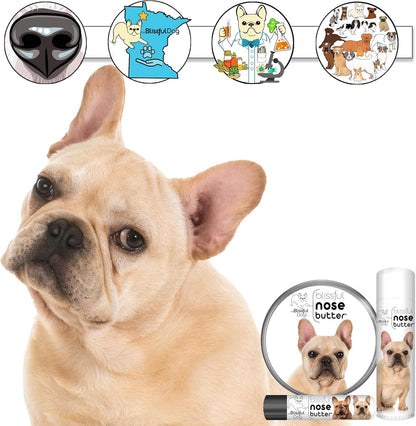 The Blissful Dog French Bulldog Fawn Unscented Nose Butter - Dog Nose Butter, 4 Ounce