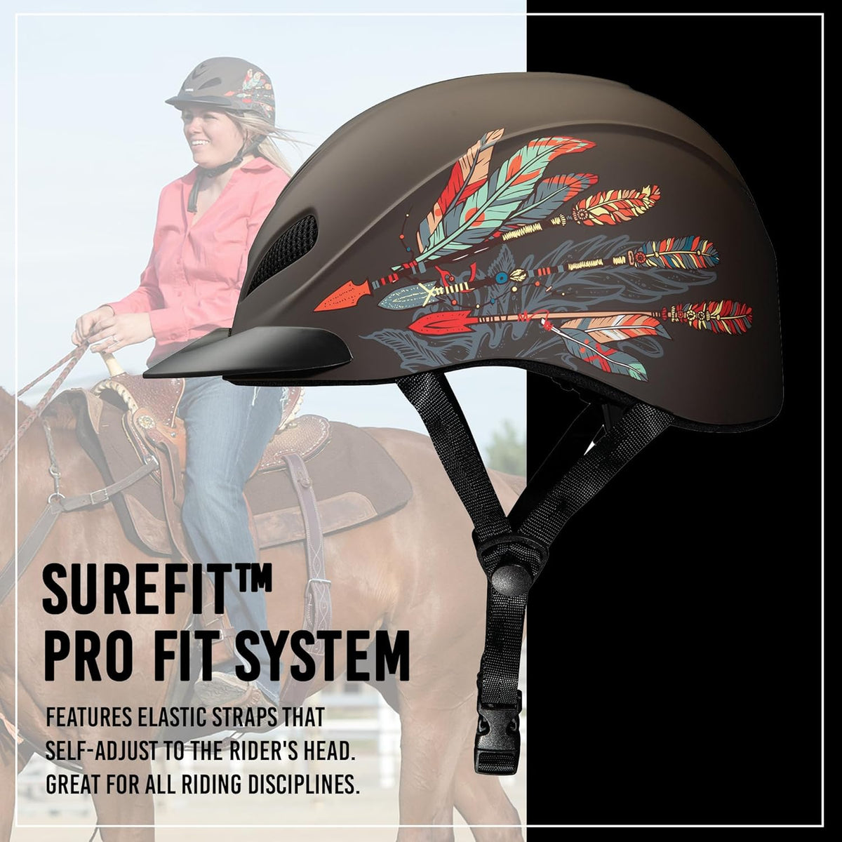 Troxel Rebel Turquoise Rose Helmet