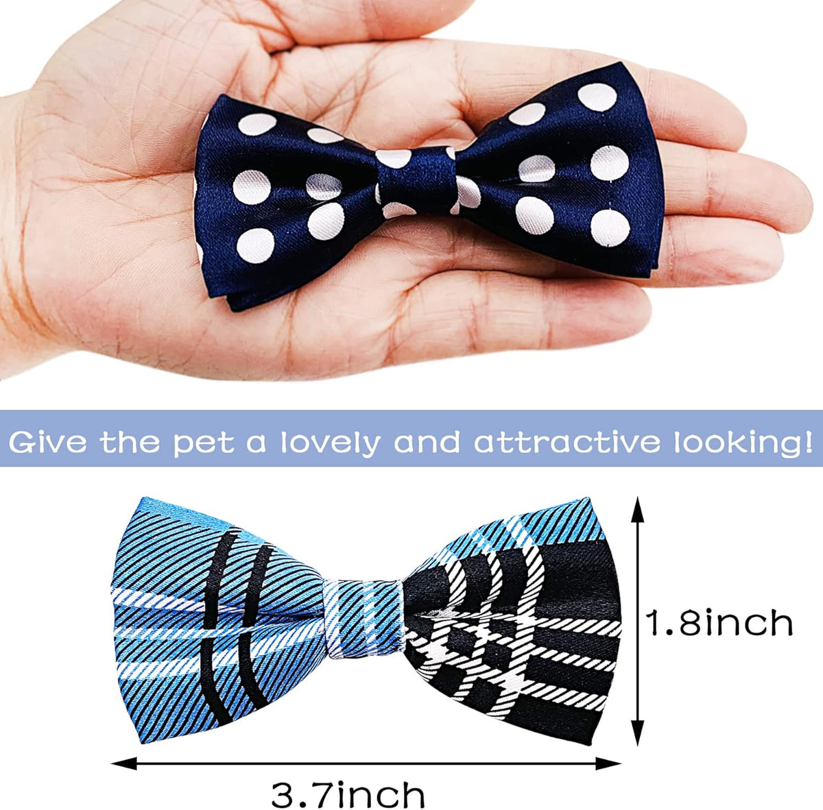 PET SHOW Pet Small Dogs Collar Embellishment Attachment Bow Ties Puppies Cats Collar Charms