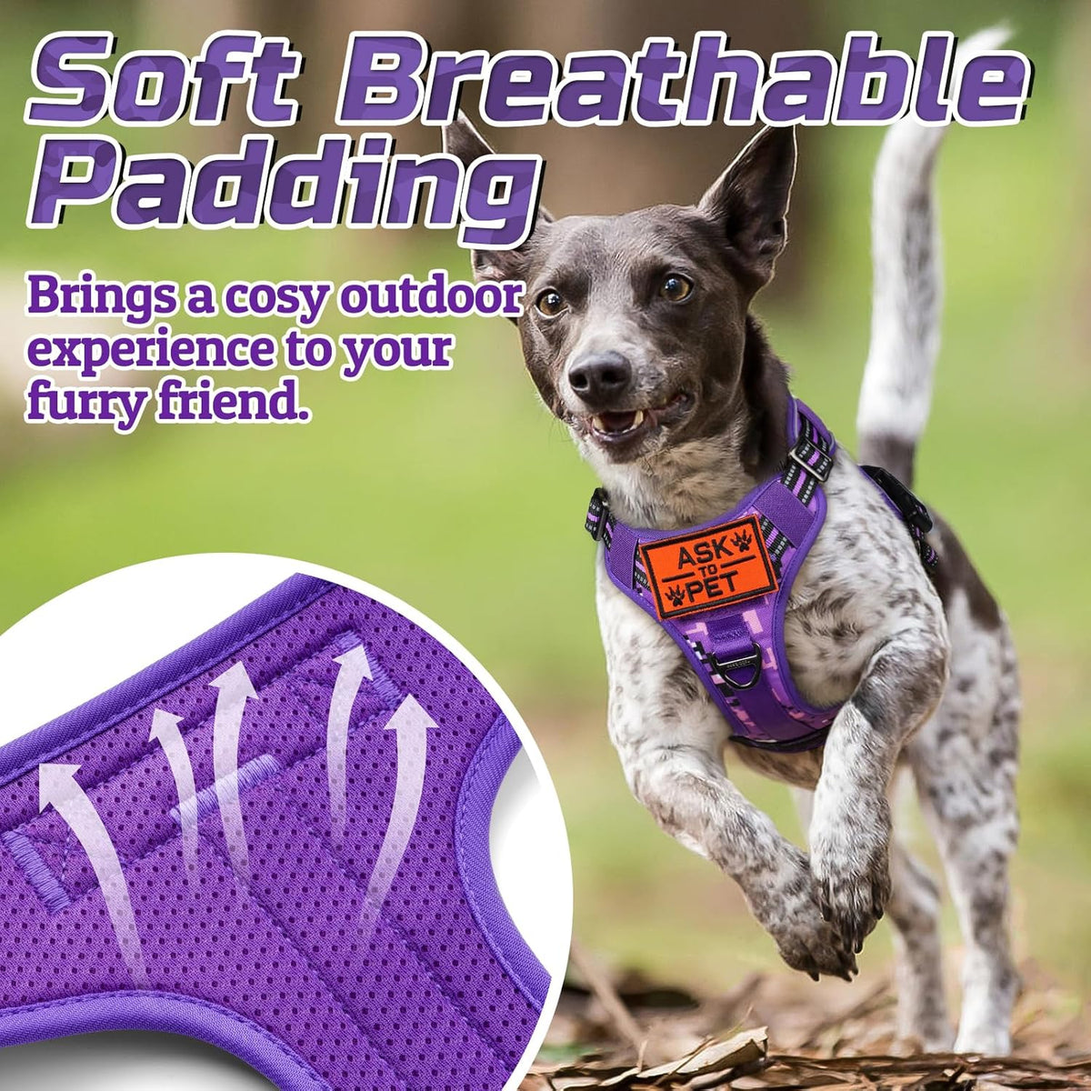 rabbitgoo Tactical Dog Harness for Small Dogs, No Pull Military Service Vest with Handle & Molle