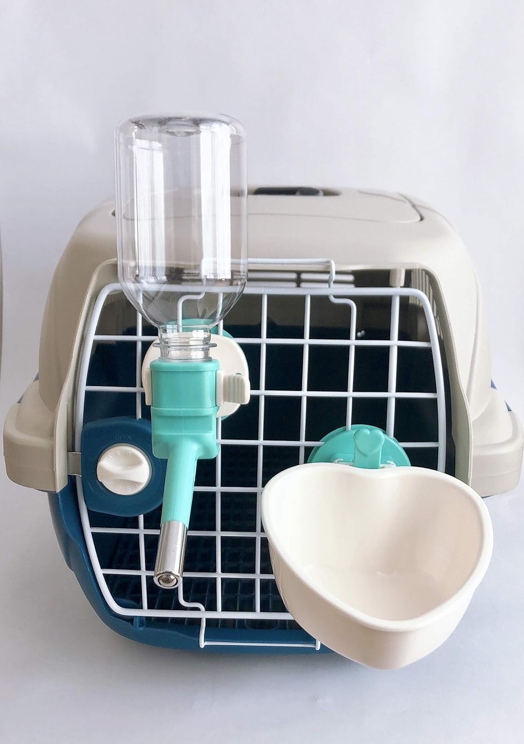Choco Nose Patented No-Drip Water Bottle/Feeder and Detachable Food Dish Set for Puppies/Toy Breed