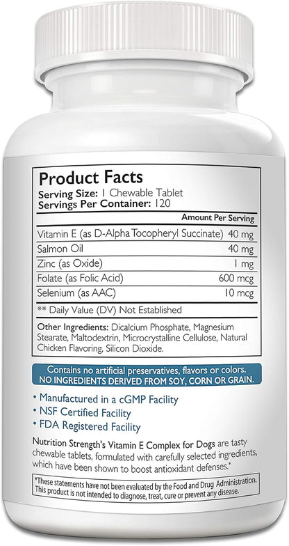Vitamin E for Dogs, Promote Cardiovascular Health, Support Cell Membranes, Vitamin E Complex to