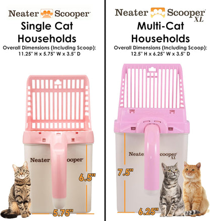 Neater Pet Brands Neater Scooper XL Cat Litter Scoop, 15 Refill Bags – Extra-Large Capacity