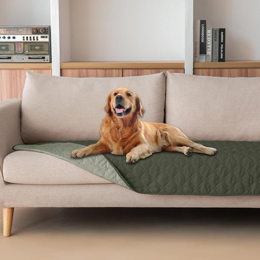 gogobunny 100% Double Sided Waterproof Dog Blanket Soft Pet Bed Cover Reversible Protect Furniture