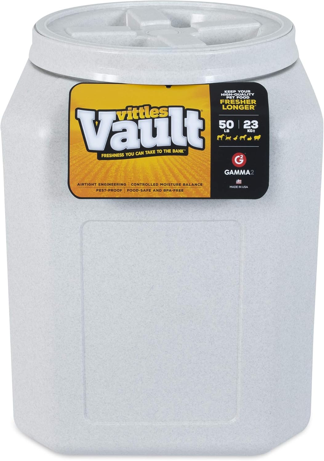 Gamma2 Vittles Vault Pet Food Storage Containers - Sealed Dog and Cat Food Storage Container, Fits