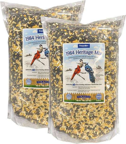 CountryMax Backyard Seeds 1984 Heritage Mix – Premium Bird Seed Blend with Black Oil Sunflower