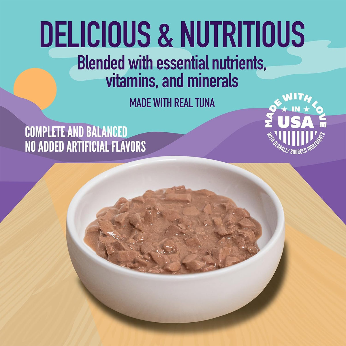 A Strong Heart Canned Wet Cat Food, Tuna Dinner in Gravy - 3 oz Cans (Pack of 24), Made in The USA
